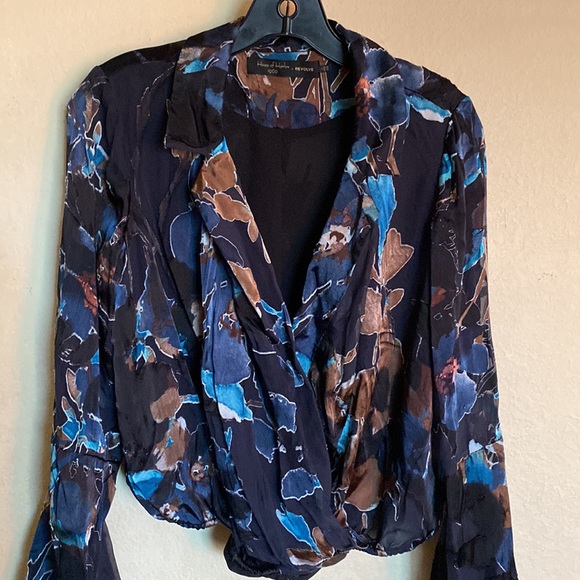 House of Harlow 1960 x Revolve Didi Silk Blend Blouse - Picture 2 of 8